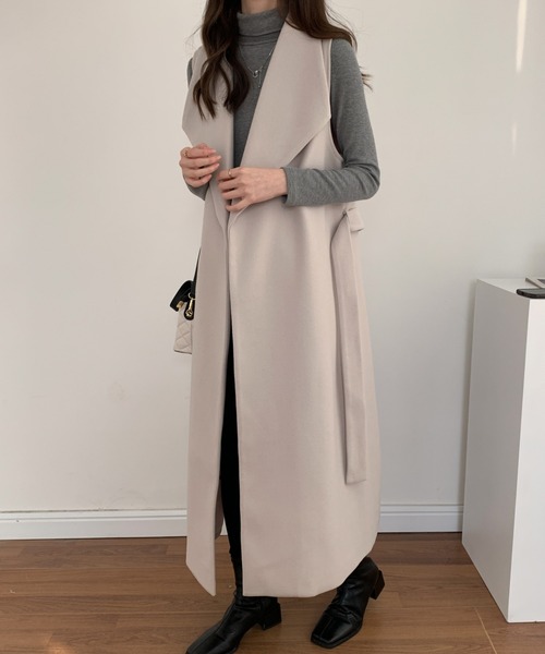 ABITOKYO（アビトーキョー）の「メルトンビックカラーロングベスト