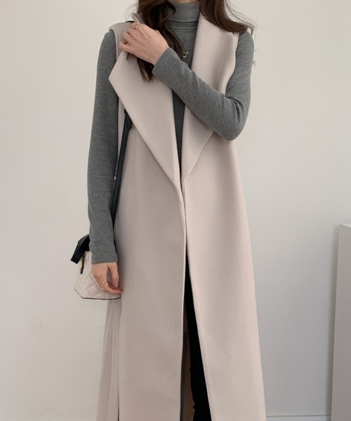 ABITOKYO（アビトーキョー）の「メルトンビックカラーロングベスト