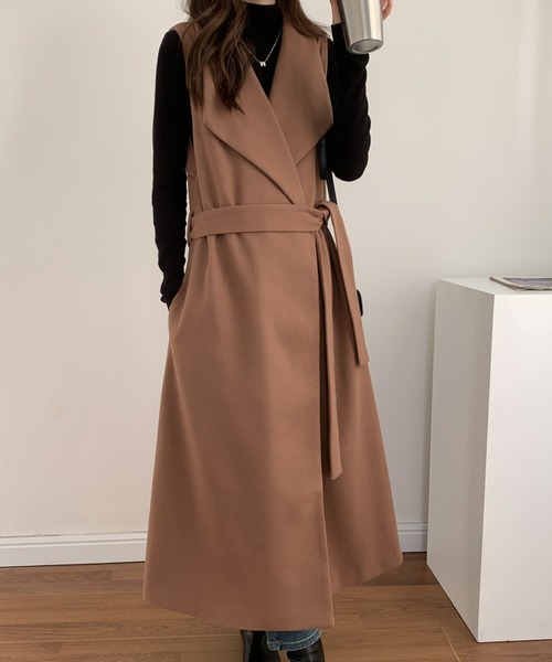 ABITOKYO（アビトーキョー）の「メルトンビックカラーロングベスト