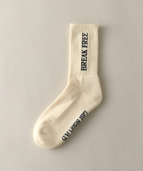 JOURNAL STANDARD（ジャーナルスタンダード）の「【LASTRESORT AB/ラストリゾートエービー】Break Free Socks（ソックス/靴下・メンズ・ホワイト/アイボリー・FREE）」の2枚目の写真