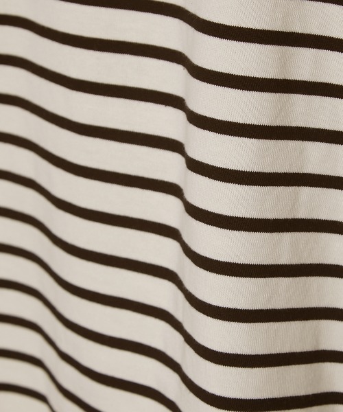 GEVS.(ジェイヴィス)の「<大きいサイズ> チョーカー付クレイジーボーダーカットソープルオーバー GEVS.(Tシャツ/カットソー・レディース・ブルー系/ホワイト系・L/LL/3L/4L/5L)」の9枚目の写真