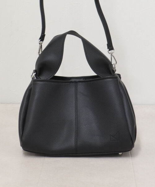 maison vert(メゾンヴェール)の「【maison vert/メゾンヴェール】ワンハンドルフェイクレザーバッグ(トートバッグ・レディース・ブラック/グレー・FREE)」の1枚目の写真