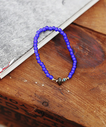 MR.OLIVE | Antique Beads Bracelet-Navy-(ブレスレット)