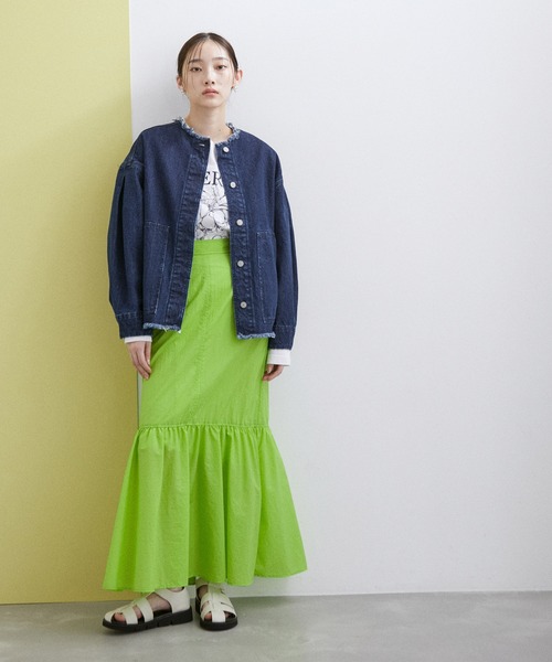 【サステナブル・WEB限定】カットオフデニムジャケット
