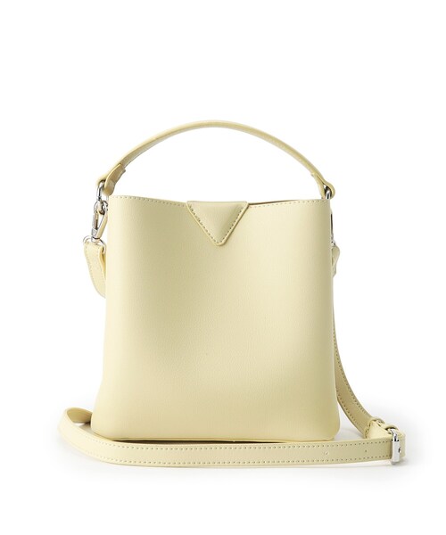 INDIVI（インディヴィ）の「◆2WAYスモールアクセントバッグ（ショルダーバッグ・レディース・レモンイエロー/ライトブルー/ベージュ・00）」の6枚目の写真