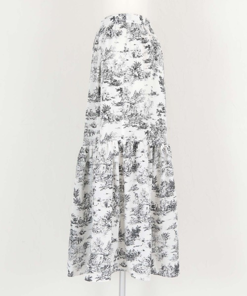 titivate（ティティベイト）の「トワルドジュイプリントスカート（スカート・レディース・ブルー/ブラック・S/M）」の9枚目の写真