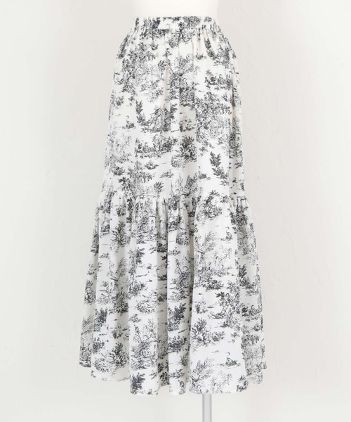 titivate（ティティベイト）の「トワルドジュイプリントスカート（スカート・レディース・ブルー/ブラック・S/M）」の15枚目の写真