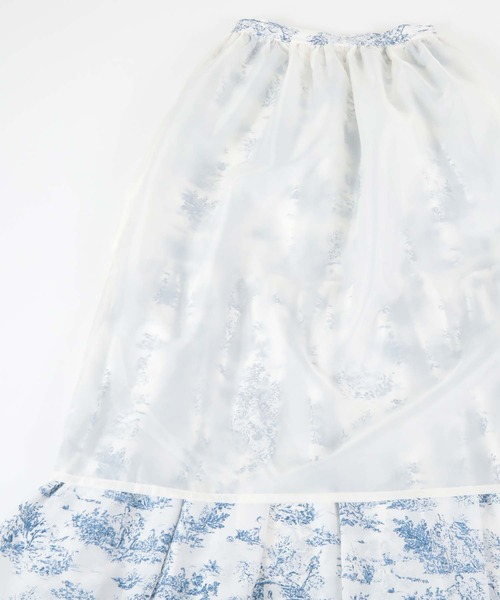 titivate（ティティベイト）の「トワルドジュイプリントスカート（スカート・レディース・ブルー/ブラック・S/M）」の7枚目の写真