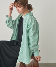 ストライプオーバーシャツ（イージーケア）