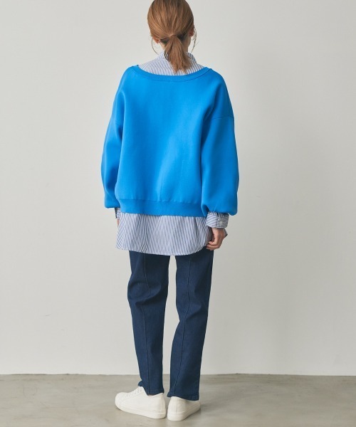 nissen(ニッセン)の「ストライプオーバーシャツ(イージーケア)(シャツ/ブラウス・レディース・グリーン系/ブラック系/ブルー系・S/LL/L/M)」の21枚目の写真