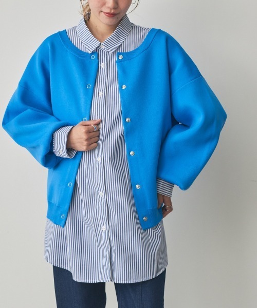 nissen(ニッセン)の「ストライプオーバーシャツ(イージーケア)(シャツ/ブラウス・レディース・グリーン系/ブラック系/ブルー系・S/LL/L/M)」の22枚目の写真