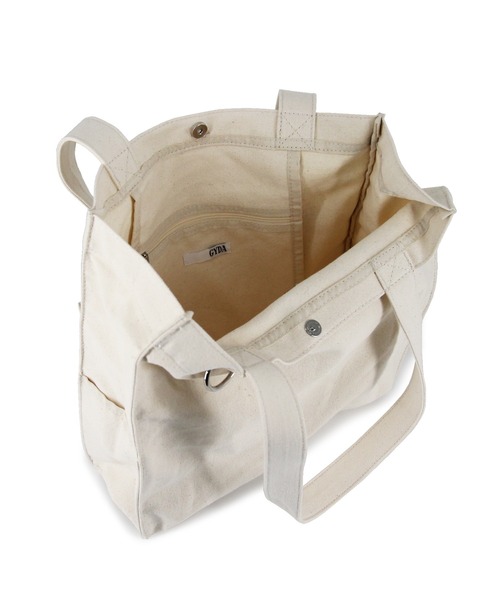 GYDA（ジェイダ）の「GYDA (ジェイダ) トートバッグ CANVAS GY-B081（トートバッグ・レディース・アイボリー/ブラック・FREE）」の8枚目の写真