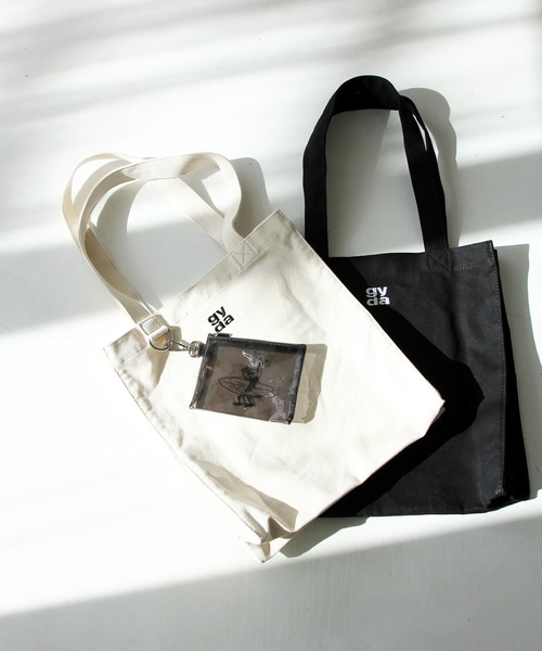 GYDA（ジェイダ）の「GYDA (ジェイダ) トートバッグ CANVAS GY-B081（トートバッグ・レディース・アイボリー/ブラック・FREE）」の14枚目の写真