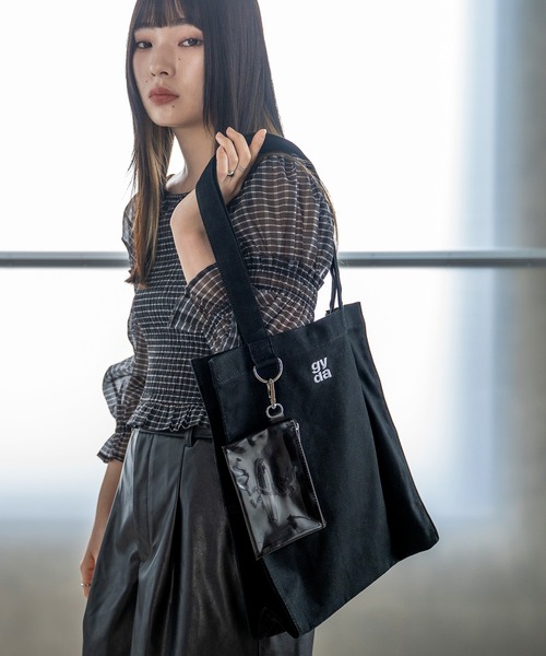 GYDA（ジェイダ）の「GYDA (ジェイダ) トートバッグ CANVAS GY-B081（トートバッグ・レディース・アイボリー/ブラック・FREE）」の15枚目の写真