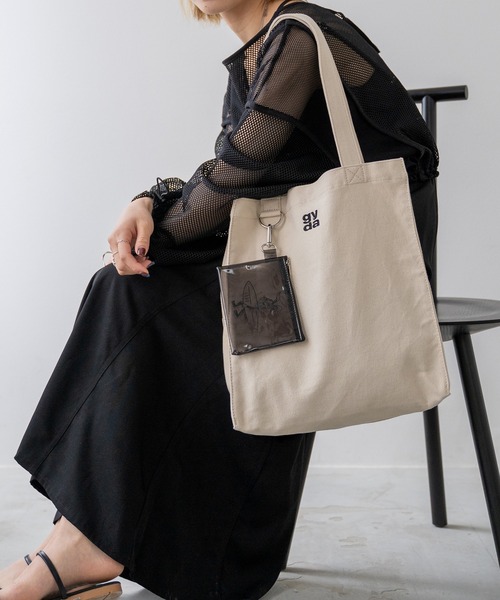 GYDA（ジェイダ）の「GYDA (ジェイダ) トートバッグ CANVAS GY-B081（トートバッグ・レディース・アイボリー/ブラック・FREE）」の19枚目の写真