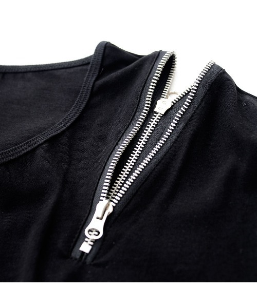 ●Civarize シヴァーライズ ラインストーン ベロア 5分袖カットソー CIVARIZE（シヴァーライズ）の「『CIVARIZE/シヴァーライズ』ZIP