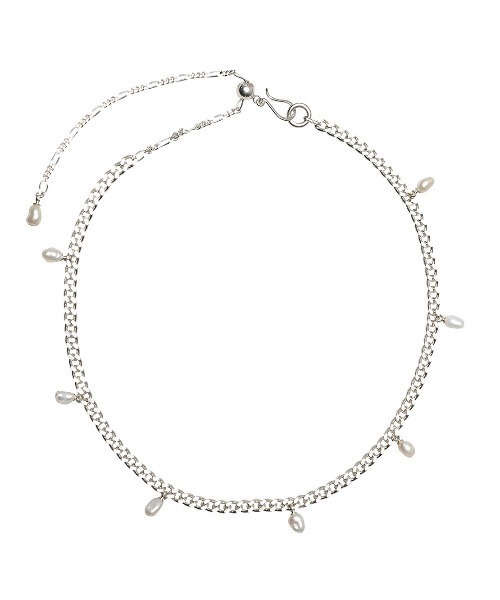 Losau（ロサウ）の「Losau ロサウ / Pearl charm necklace パールチャームチェーンネックレス シルバー925 / lo-n006（ネックレス・レディース・シルバー・FREE）」の17枚目の写真