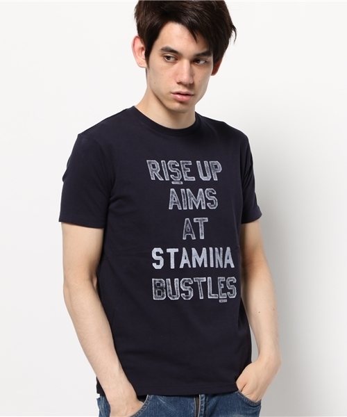 OUTLET(アウトレット)の「【CIAOPANIC TYPY】シンプルロゴグラッフィックTee(Tシャツ/カットソー・メンズ・ブラック/グレー/ネイビー/ホワイト・MEDIUM/LARGE/SMALL)」の4枚目の写真