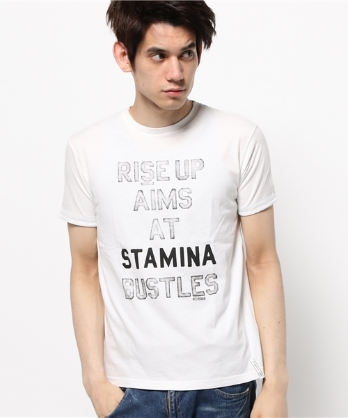 OUTLET(アウトレット)の「【CIAOPANIC TYPY】シンプルロゴグラッフィックTee(Tシャツ/カットソー・メンズ・ブラック/グレー/ネイビー/ホワイト・MEDIUM/LARGE/SMALL)」の2枚目の写真