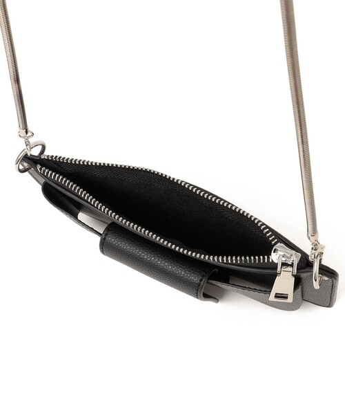 ROVERETO（ロベレート）の「ROVERETO: マルチ モバイル ポシェット（ショルダーバッグ・レディース・ブラック/ナチュラル/グリーン・ONE SIZE）」の7枚目の写真