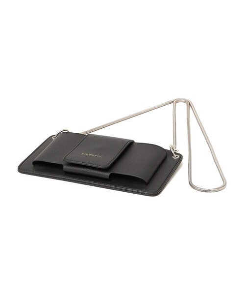 ROVERETO（ロベレート）の「ROVERETO: マルチ モバイル ポシェット（ショルダーバッグ・レディース・ブラック/ナチュラル/グリーン・ONE SIZE）」の9枚目の写真