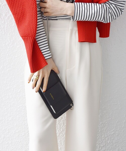 ROVERETO（ロベレート）の「ROVERETO: マルチ モバイル ポシェット（ショルダーバッグ・レディース・ブラック/ナチュラル/グリーン・ONE SIZE）」の19枚目の写真