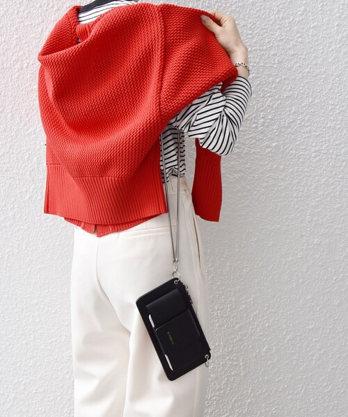 ROVERETO（ロベレート）の「ROVERETO: マルチ モバイル ポシェット（ショルダーバッグ・レディース・ブラック/ナチュラル/グリーン・ONE SIZE）」の20枚目の写真