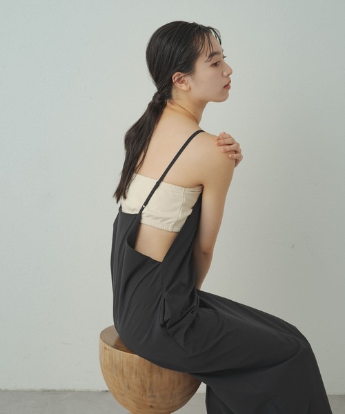 earthy(アーシー)の「【earthy_】バンドゥブラ(チューブトップ・レディース・ブラック/オフホワイト・SMALL/MEDIUM)」の2枚目の写真