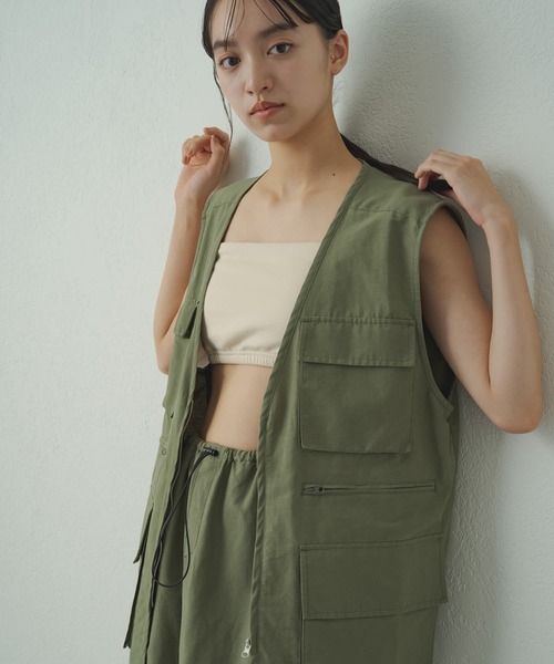 earthy(アーシー)の「【earthy_】バンドゥブラ(チューブトップ・レディース・ブラック/オフホワイト・SMALL/MEDIUM)」の9枚目の写真