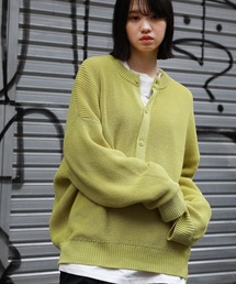 MSG（エムエスジー）の「ルーズシルエット畦編みヘンリーネックニット（ニット/セーター）」