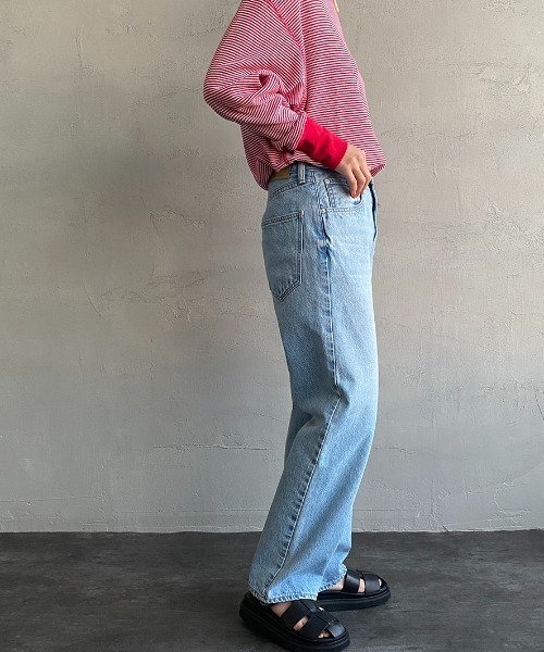 NEEDBY heritage（ニードバイヘリテージ）の「【FINEBOYS 9月号掲載】[NEEDBY heritage/ニ―ドバイヘリテージ] 別注 JOE ストレートデニム（デニムパンツ・レディース・インディゴブルー/ライトインディゴブルー/ライトグレー・26/27/31/30/29）」の20枚目の写真