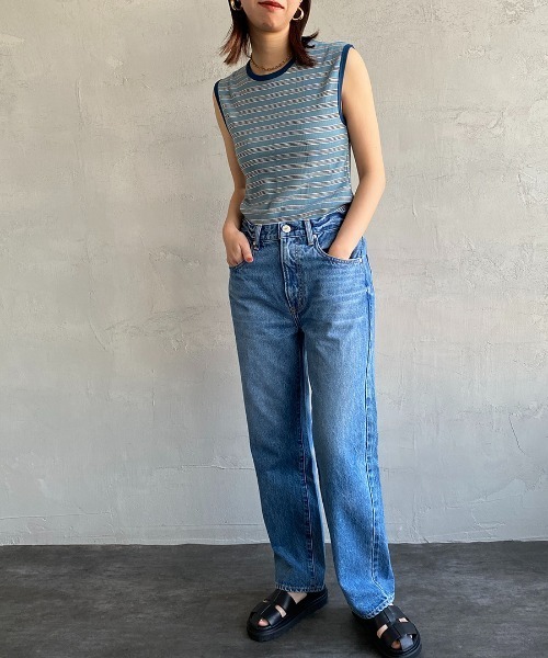 NEEDBY heritage（ニードバイヘリテージ）の「【FINEBOYS 9月号掲載】[NEEDBY heritage/ニ―ドバイヘリテージ] 別注 JOE ストレートデニム（デニムパンツ・レディース・インディゴブルー/ライトインディゴブルー/ライトグレー・26/27/31/30/29）」の16枚目の写真