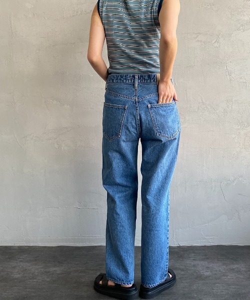 NEEDBY heritage（ニードバイヘリテージ）の「【FINEBOYS 9月号掲載】[NEEDBY heritage/ニ―ドバイヘリテージ] 別注 JOE ストレートデニム（デニムパンツ・レディース・インディゴブルー/ライトインディゴブルー/ライトグレー・26/27/31/30/29）」の15枚目の写真