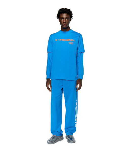DIESEL（ディーゼル）の「メンズ Tシャツ 長そで グラフィック