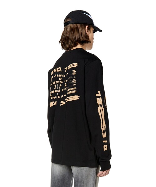 DIESEL デザインカットソー長袖 XS ♥ 未使用 Amazon | [Diesel] (ディーゼル) レディース 長袖トップス リブ
