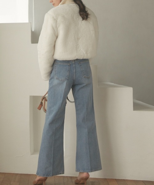 ACYM(アシーム)の「Center press relax デニム(デニムパンツ・レディース・ブルー・SMALL/MEDIUM)」の22枚目の写真