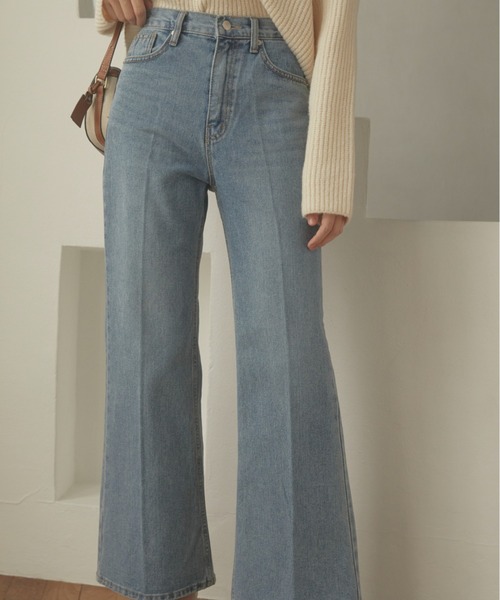 ACYM(アシーム)の「Center press relax デニム(デニムパンツ・レディース・ブルー・SMALL/MEDIUM)」の15枚目の写真