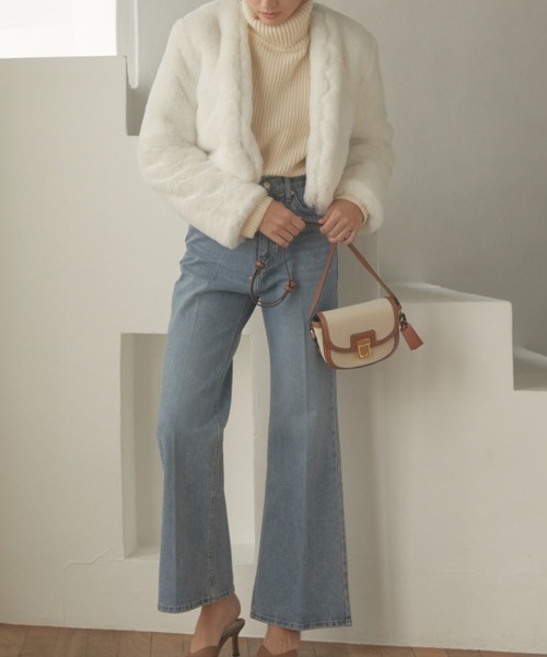 ACYM(アシーム)の「Center press relax デニム(デニムパンツ・レディース・ブルー・SMALL/MEDIUM)」の20枚目の写真