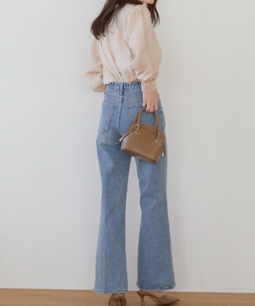 ACYM(アシーム)の「Center press relax デニム(デニムパンツ・レディース・ブルー・SMALL/MEDIUM)」の5枚目の写真