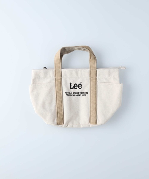 Lee(リー)の「【Lee】LEEポケットミニトート(トートバッグ・レディース・ベージュ/カーキブラウン・ONE SIZE)」の7枚目の写真