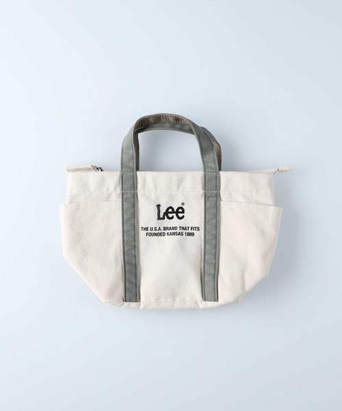 Lee(リー)の「【Lee】LEEポケットミニトート(トートバッグ・レディース・ベージュ/カーキブラウン・ONE SIZE)」の6枚目の写真