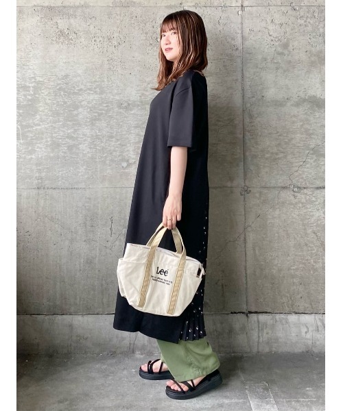 Lee(リー)の「【Lee】LEEポケットミニトート(トートバッグ・レディース・ベージュ/カーキブラウン・ONE SIZE)」の14枚目の写真