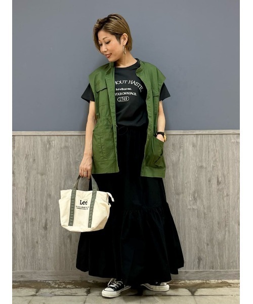 Lee(リー)の「【Lee】LEEポケットミニトート(トートバッグ・レディース・ベージュ/カーキブラウン・ONE SIZE)」の15枚目の写真