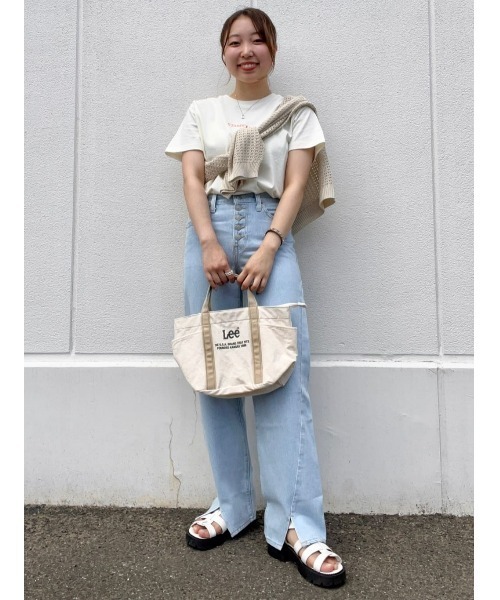 Lee(リー)の「【Lee】LEEポケットミニトート(トートバッグ・レディース・ベージュ/カーキブラウン・ONE SIZE)」の19枚目の写真