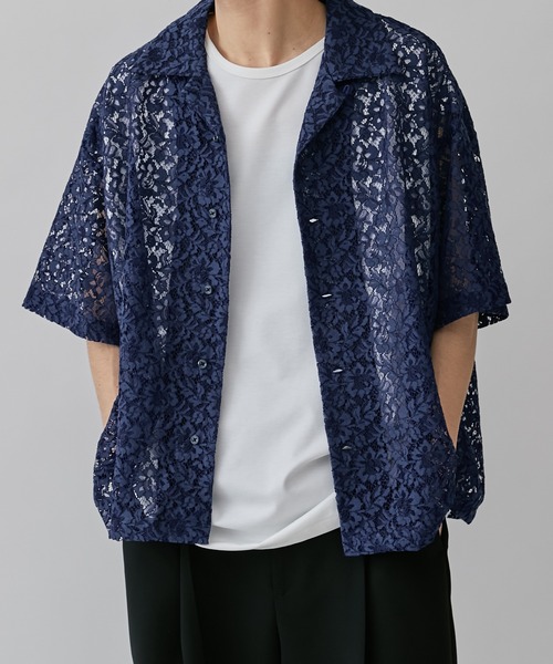 Lui's(ルイス)の「フラワーレースシャツ(シャツ/ブラウス・メンズ・グリーン/ブラック/ブルー・S/M)」の20枚目の写真