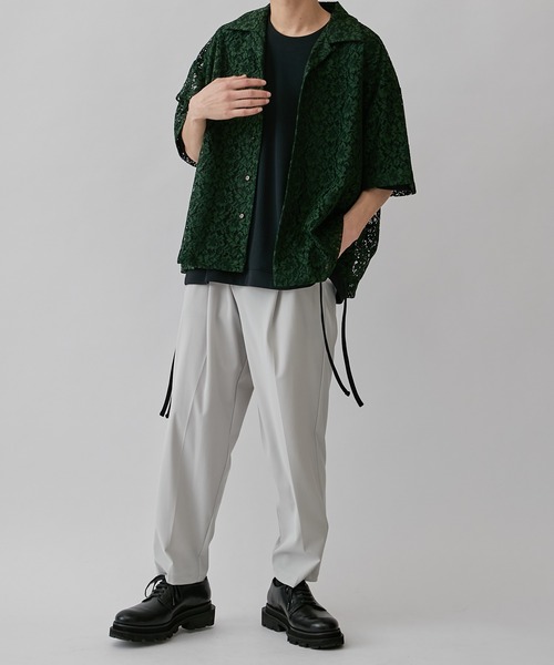 Lui's(ルイス)の「フラワーレースシャツ(シャツ/ブラウス・メンズ・グリーン/ブラック/ブルー・S/M)」の18枚目の写真