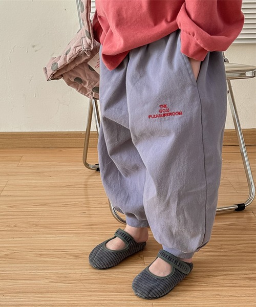 aimoha（アイモハ）の「【aimoha-KIDS-】子供服　ワンポイント刺繍入りバルーンパンツ（その他パンツ・キッズ・グリーン/ブルー・90/100/110/120/80/130）」の9枚目の写真