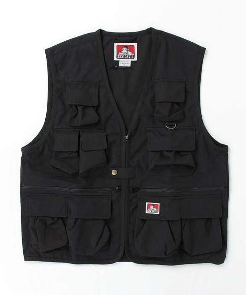 □□ BEN DAVIS ベンデイビス ベスト ナイロンワークベスト SIZE M 