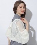 ★完売品★新品★アプワイザーリッシェ　メッシュ編みボレロ　ベージュ Apuweiser-riche（アプワイザーリッシェ）の「メッシュあみ