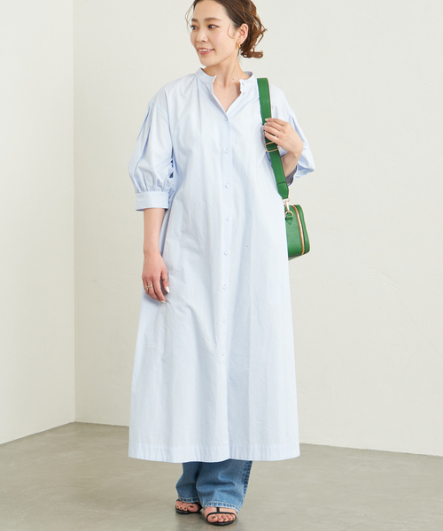B.C STOCK（ベーセーストック）の「タックスリーブシャツ